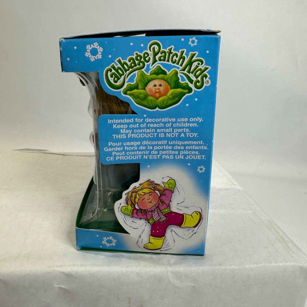Vintage Cabbage Patch Kids Angel Ornament Blonde Blue Dress American Greetings - Picture 7 of 9